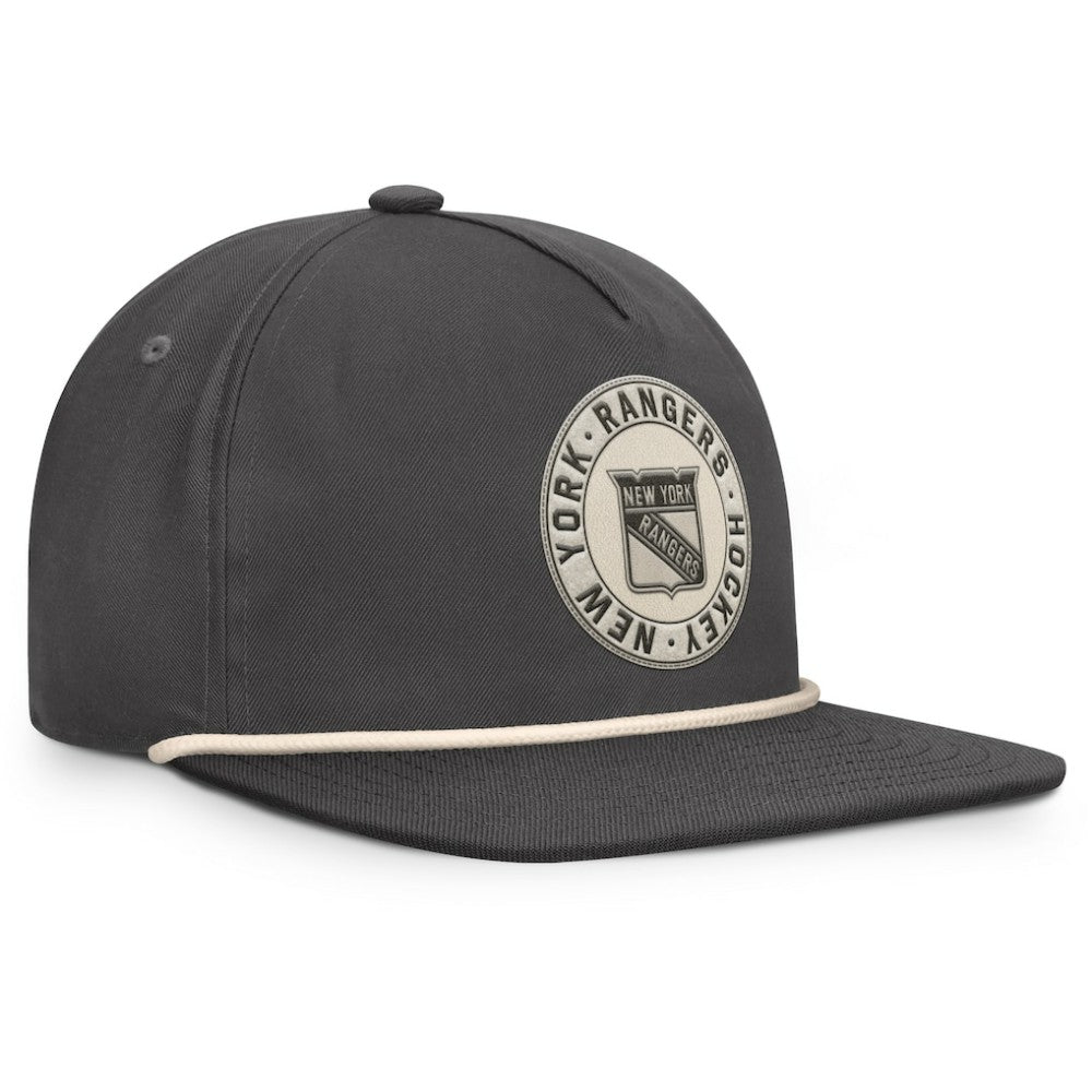 New York Rangers Fanatics Closer Adjustable Hat - Charcoal - NHL