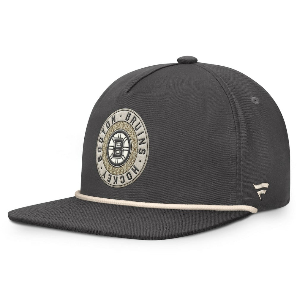 Boston Bruins Fanatics Closer Adjustable Hat - Charcoal - NHL