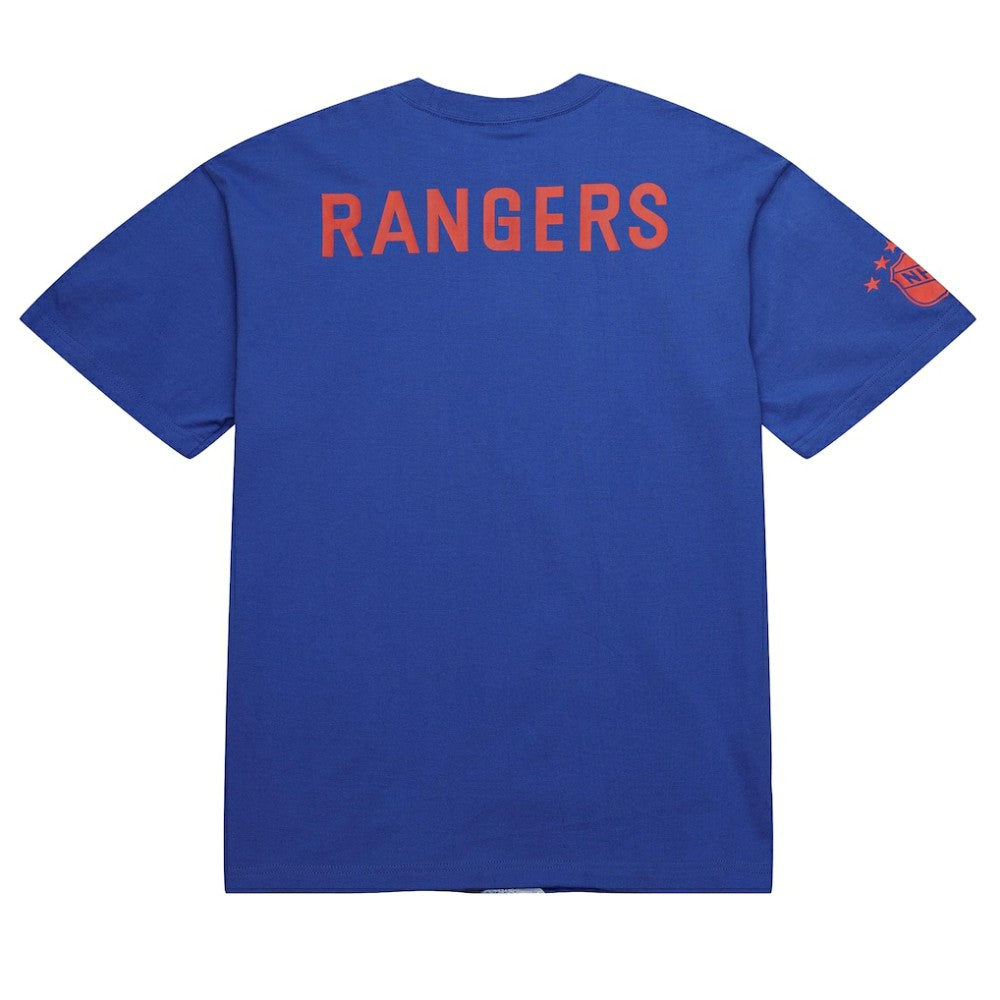 Mark Messier New York Rangers Mitchell & Ness NHL Ultimate Player Vintage Logo T-Shirt - Blue - NHL