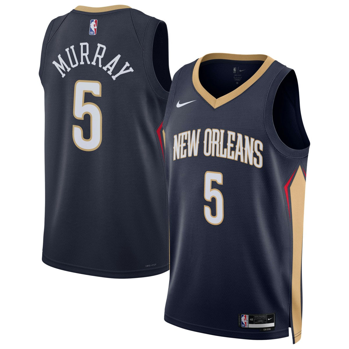 Dejounte Murray New Orleans Pelicans Unisex 2024 Offseason Addition Swingman Jersey Navy - NBA