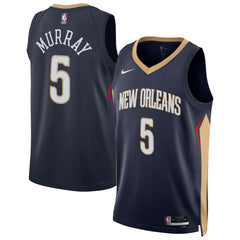 Dejounte Murray New Orleans Pelicans Unisex 2024 Offseason Addition Swingman Jersey Navy - NBA