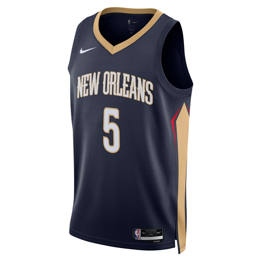 Dejounte Murray New Orleans Pelicans Unisex 2024 Offseason Addition Swingman Jersey Navy - NBA