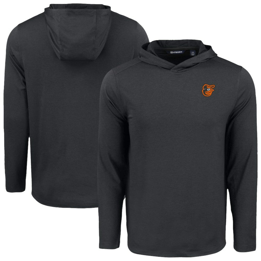 Baltimore Orioles Cutter & Buck Coastline Epic Comfort Recycled Eco Hoodie Long Sleeve T-Shirt - MLB