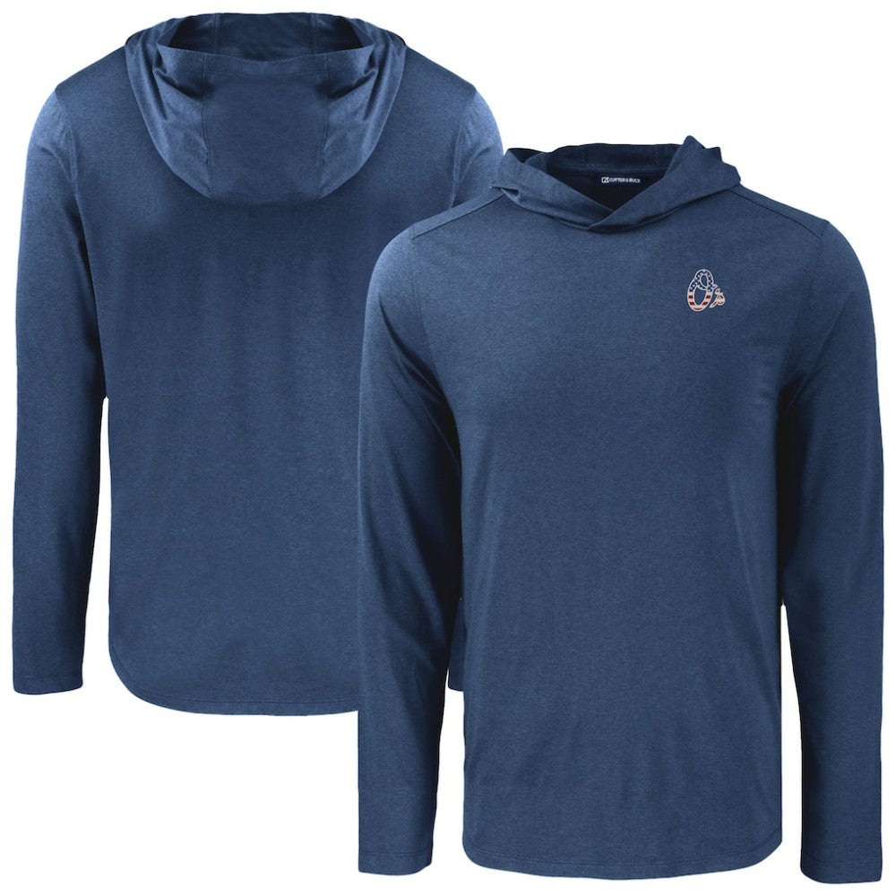 Baltimore Orioles Cutter & Buck Coastline Epic Comfort Recycled Eco Hoodie Long Sleeve T-Shirt - MLB