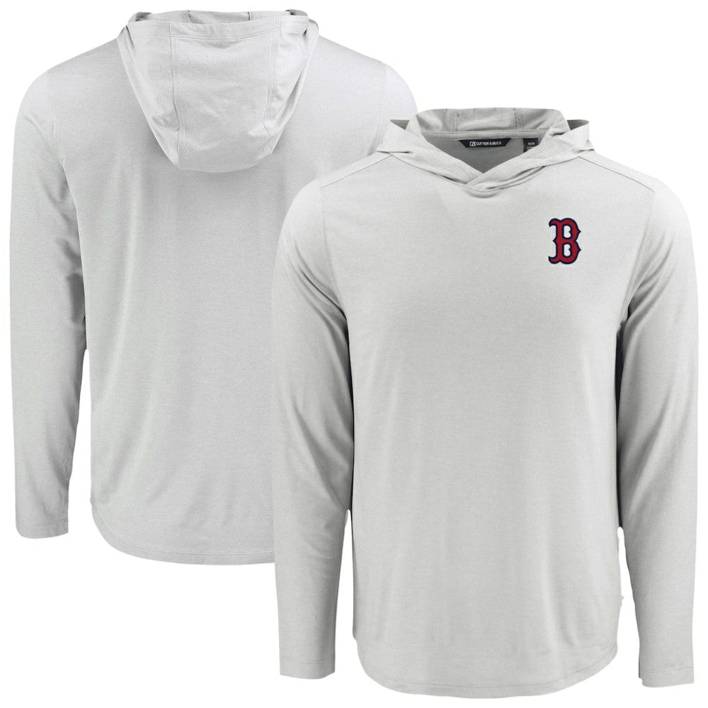 Boston Red Sox Cutter & Buck Coastline Epic Comfort Recycled Eco Hoodie Long Sleeve T-Shirt - MLB