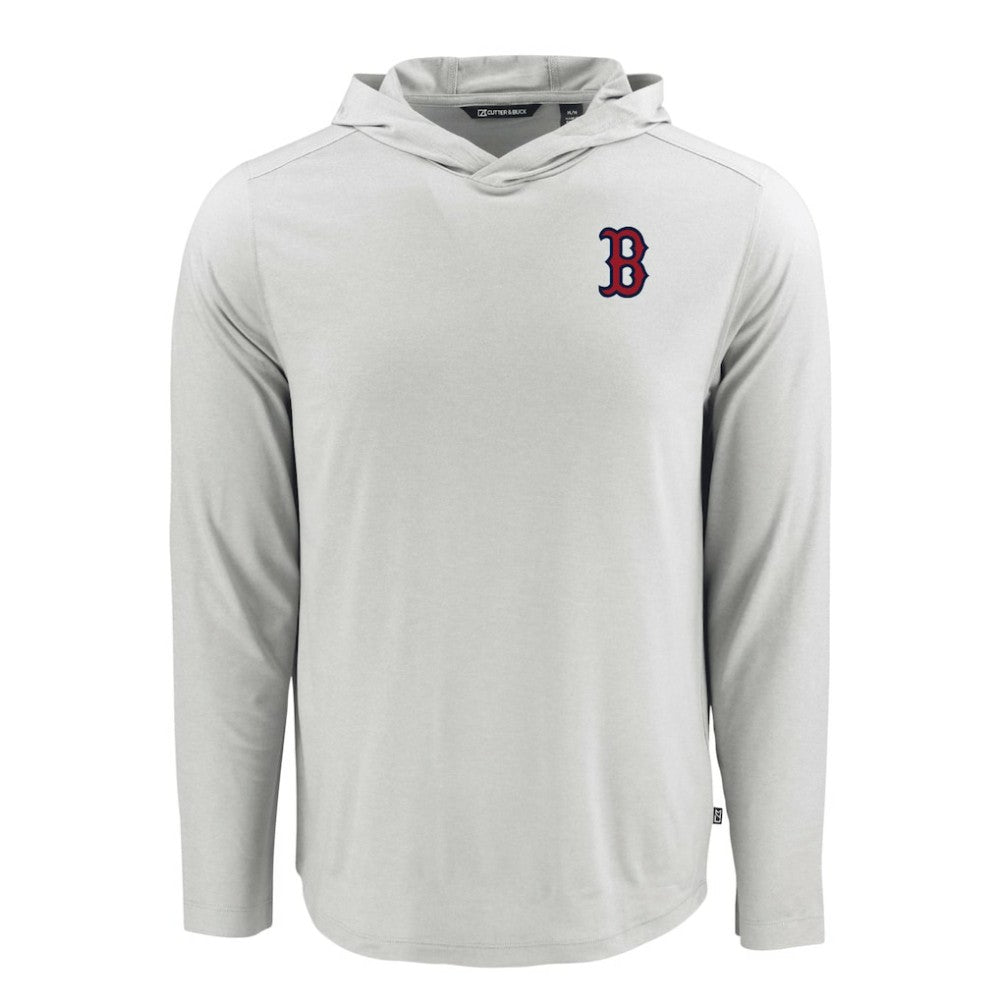 Boston Red Sox Cutter & Buck Coastline Epic Comfort Recycled Eco Hoodie Long Sleeve T-Shirt - MLB