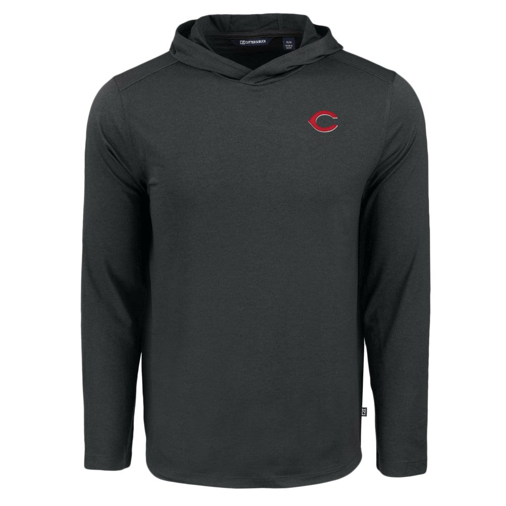 Cincinnati Reds Cutter & Buck Coastline Epic Comfort Recycled Eco Hoodie Long Sleeve T-Shirt - MLB