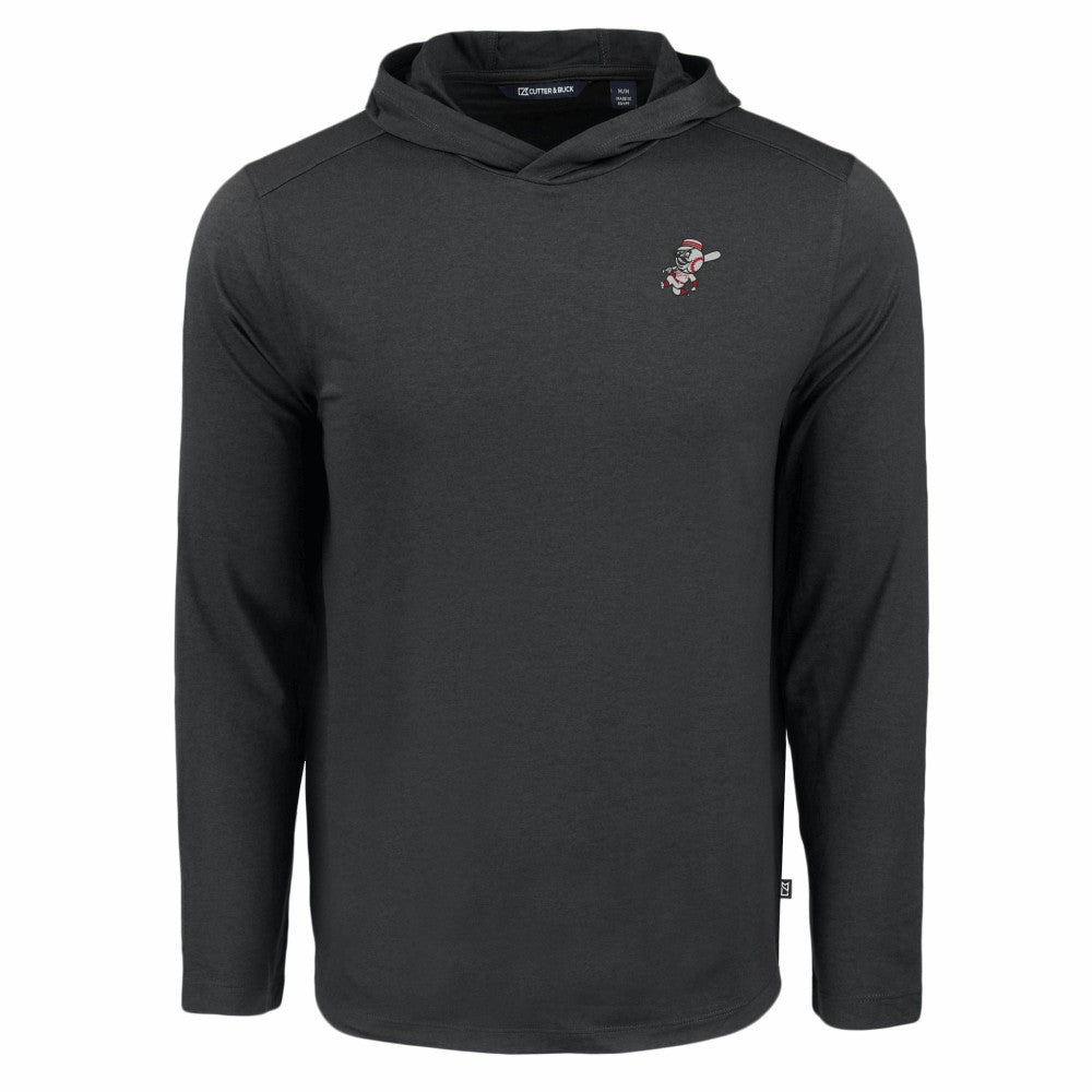 Cincinnati Reds Cutter & Buck Coastline Epic Comfort Recycled Eco Hoodie Long Sleeve T-Shirt - MLB