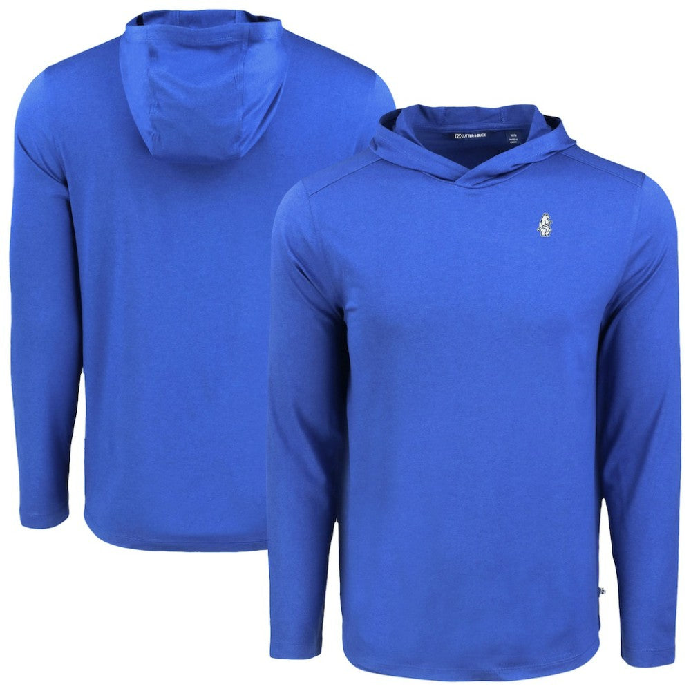 Chicago Cubs Cutter & Buck Coastline Epic Comfort Recycled Eco Hoodie Long Sleeve T-Shirt - MLB