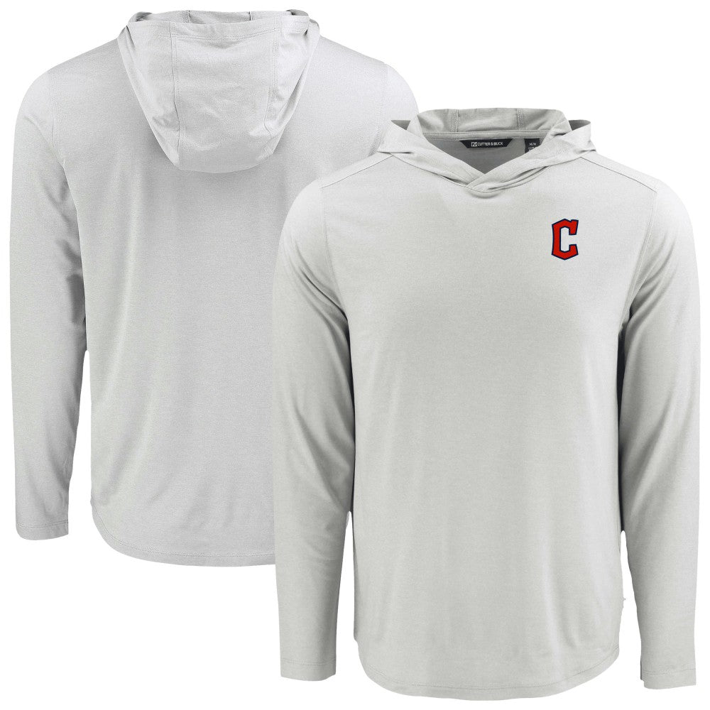 Cleveland Guardians Cutter & Buck Coastline Epic Comfort Recycled Eco Hoodie Long Sleeve T-Shirt - MLB