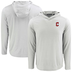 Cleveland Guardians Cutter & Buck Coastline Epic Comfort Recycled Eco Hoodie Long Sleeve T-Shirt - MLB
