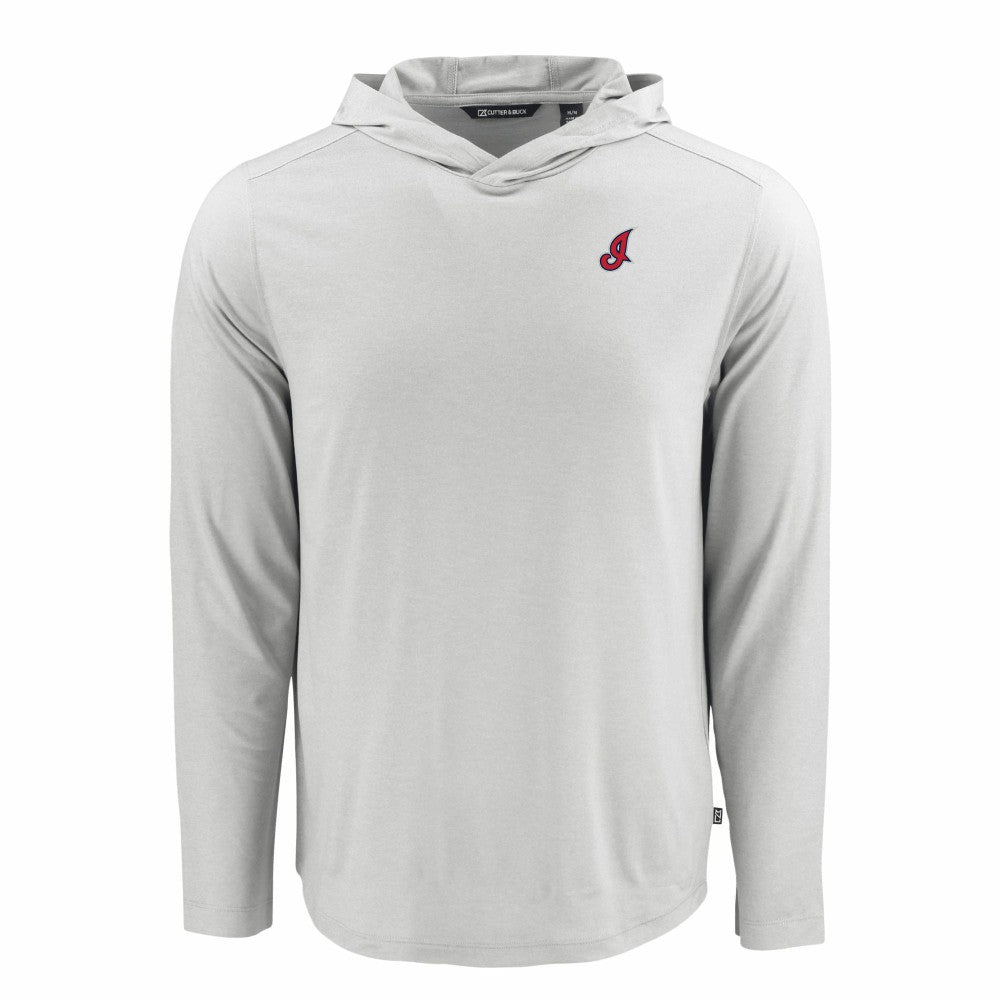 Cleveland Guardians Cutter & Buck Coastline Epic Comfort Recycled Eco Hoodie Long Sleeve T-Shirt - MLB