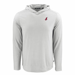 Cleveland Guardians Cutter & Buck Coastline Epic Comfort Recycled Eco Hoodie Long Sleeve T-Shirt - MLB