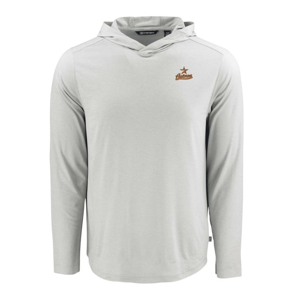 Houston Astros Cutter & Buck Coastline Epic Comfort Recycled Eco Hoodie Long Sleeve T-Shirt - MLB
