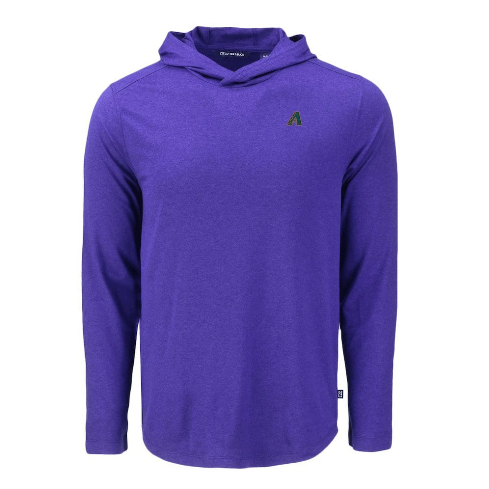 Arizona Diamondbacks Cutter & Buck Coastline Epic Comfort Recycled Eco Hoodie Long Sleeve T-Shirt - MLB