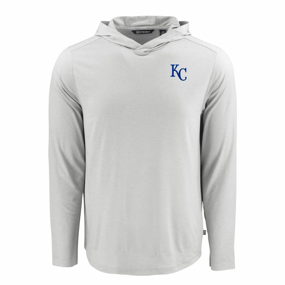 Kansas City Royals Cutter & Buck Coastline Epic Comfort Recycled Eco Hoodie Long Sleeve T-Shirt - MLB