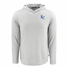 Kansas City Royals Cutter & Buck Coastline Epic Comfort Recycled Eco Hoodie Long Sleeve T-Shirt - MLB