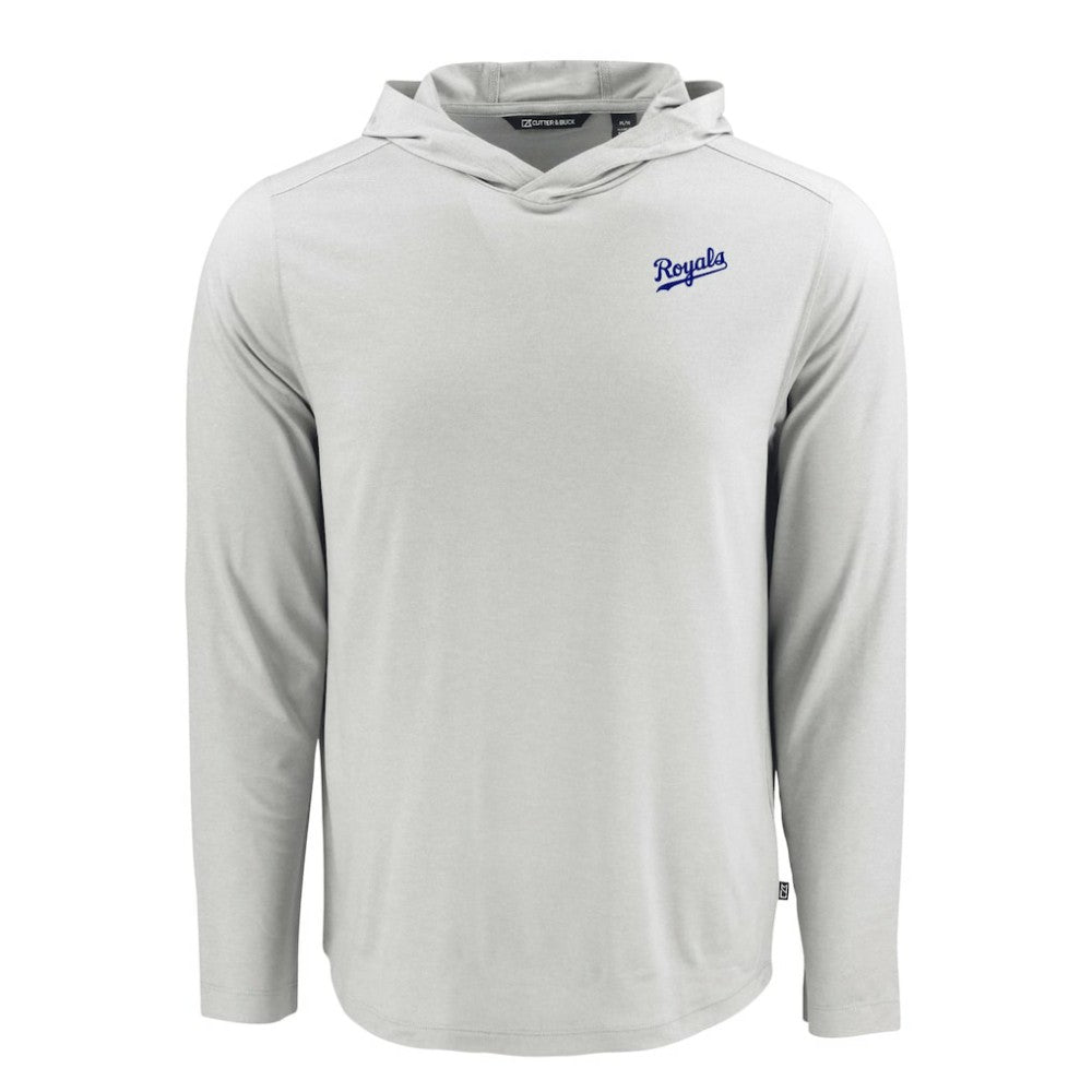 Kansas City Royals Cutter & Buck Coastline Epic Comfort Recycled Eco Hoodie Long Sleeve T-Shirt - MLB