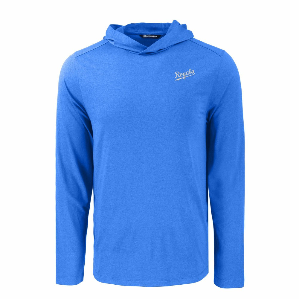 Kansas City Royals Cutter & Buck Coastline Epic Comfort Recycled Eco Hoodie Long Sleeve T-Shirt - MLB
