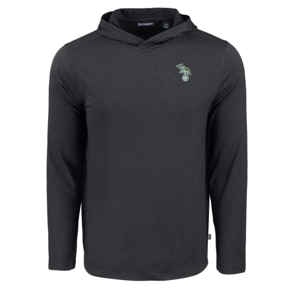 Athletics Cutter & Buck Coastline Epic Comfort Recycled Eco Hoodie Long Sleeve T-Shirt - MLB