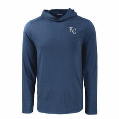 Kansas City Royals Cutter & Buck Coastline Epic Comfort Recycled Eco Hoodie Long Sleeve T-Shirt - MLB