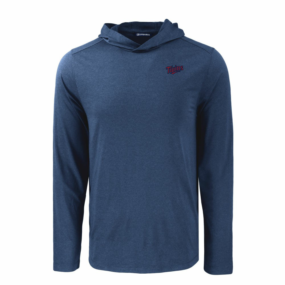 Minnesota Twins Cutter & Buck Coastline Epic Comfort Recycled Eco Hoodie Long Sleeve T-Shirt - MLB