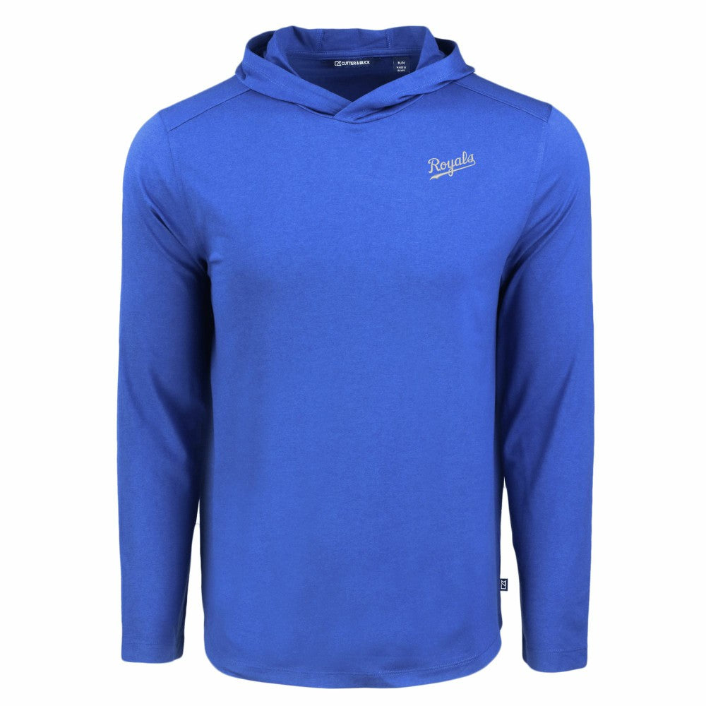 Kansas City Royals Cutter & Buck Coastline Epic Comfort Recycled Eco Hoodie Long Sleeve T-Shirt - MLB