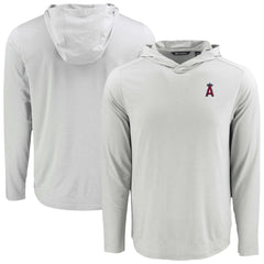 Los Angeles Angels Cutter & Buck Coastline Epic Comfort Recycled Eco Hoodie Long Sleeve T-Shirt - MLB