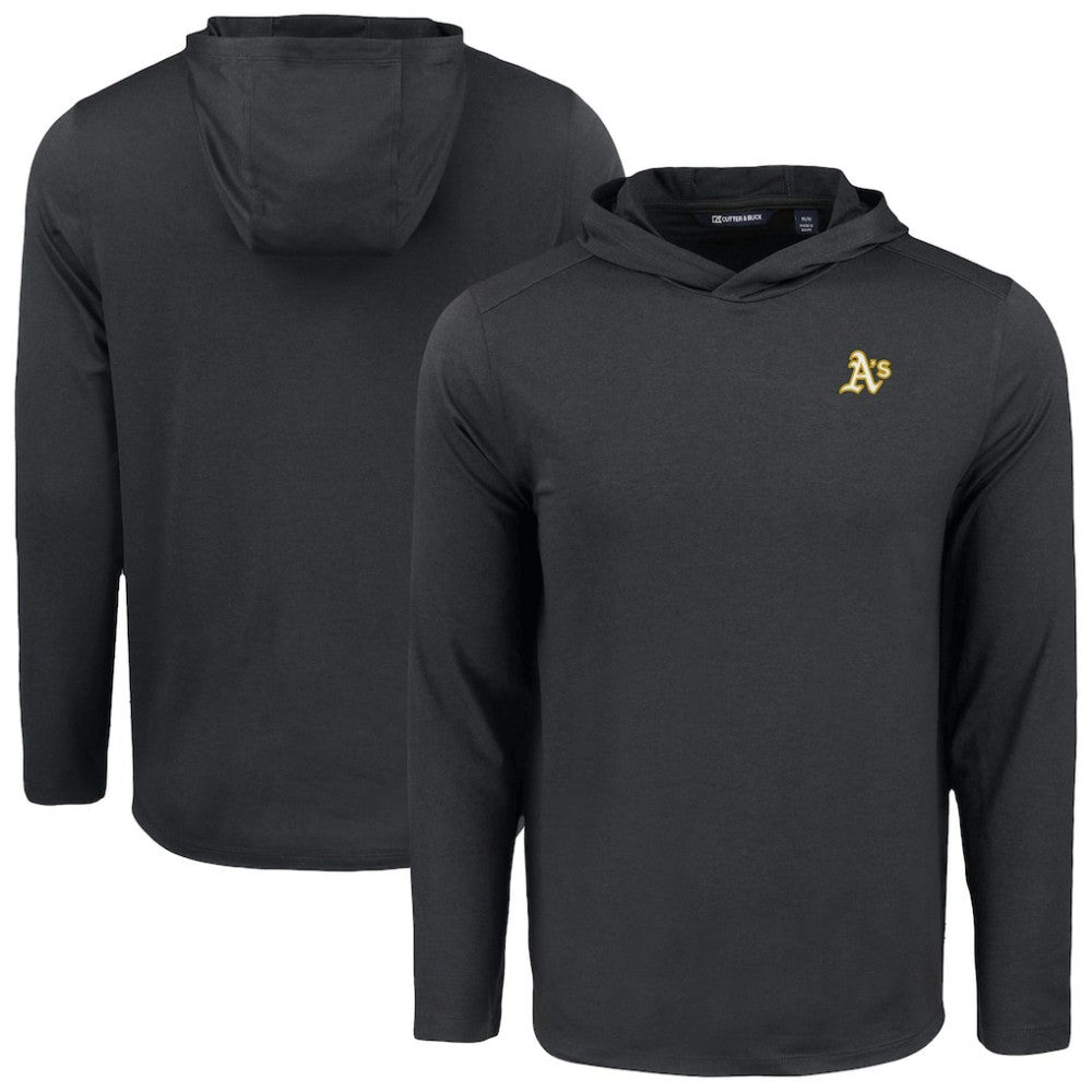 Athletics Cutter & Buck Coastline Epic Comfort Recycled Eco Hoodie Long Sleeve T-Shirt - MLB