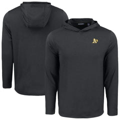 Athletics Cutter & Buck Coastline Epic Comfort Recycled Eco Hoodie Long Sleeve T-Shirt - MLB
