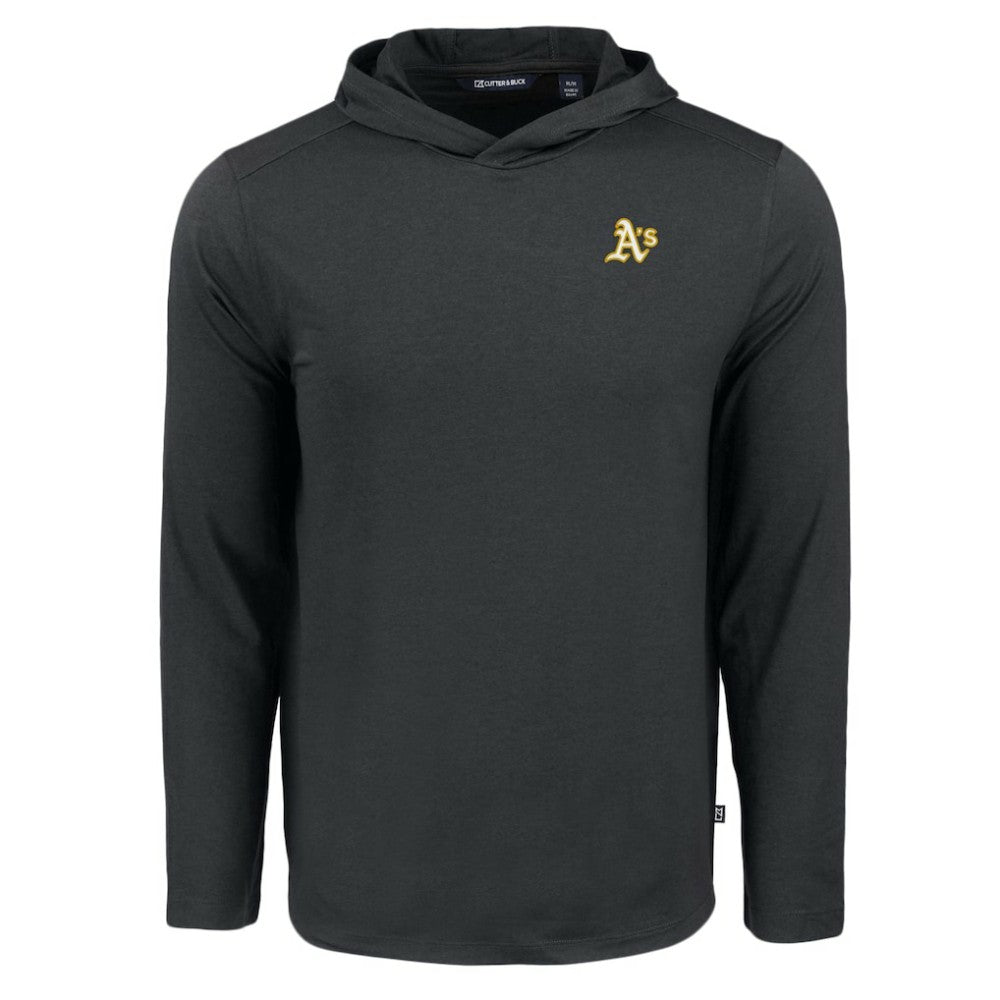 Athletics Cutter & Buck Coastline Epic Comfort Recycled Eco Hoodie Long Sleeve T-Shirt - MLB