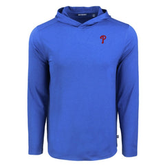 Philadelphia Phillies Cutter & Buck Coastline Epic Comfort Recycled Eco Hoodie Long Sleeve T-Shirt - MLB