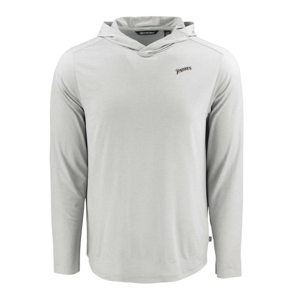 San Diego Padres Cutter & Buck Coastline Epic Comfort Recycled Eco Hoodie Long Sleeve T-Shirt - MLB