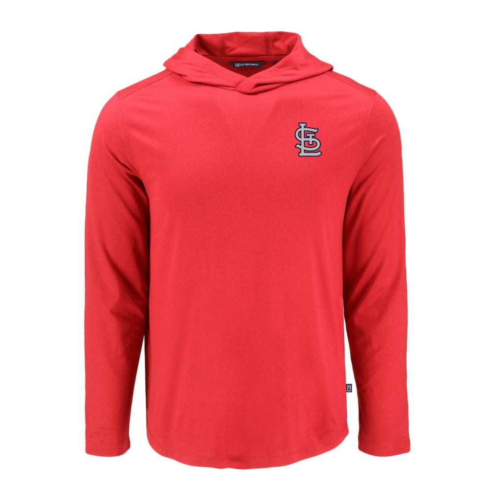 St. Louis Cardinals Cutter & Buck Coastline Epic Comfort Recycled Eco Hoodie Long Sleeve T-Shirt - MLB