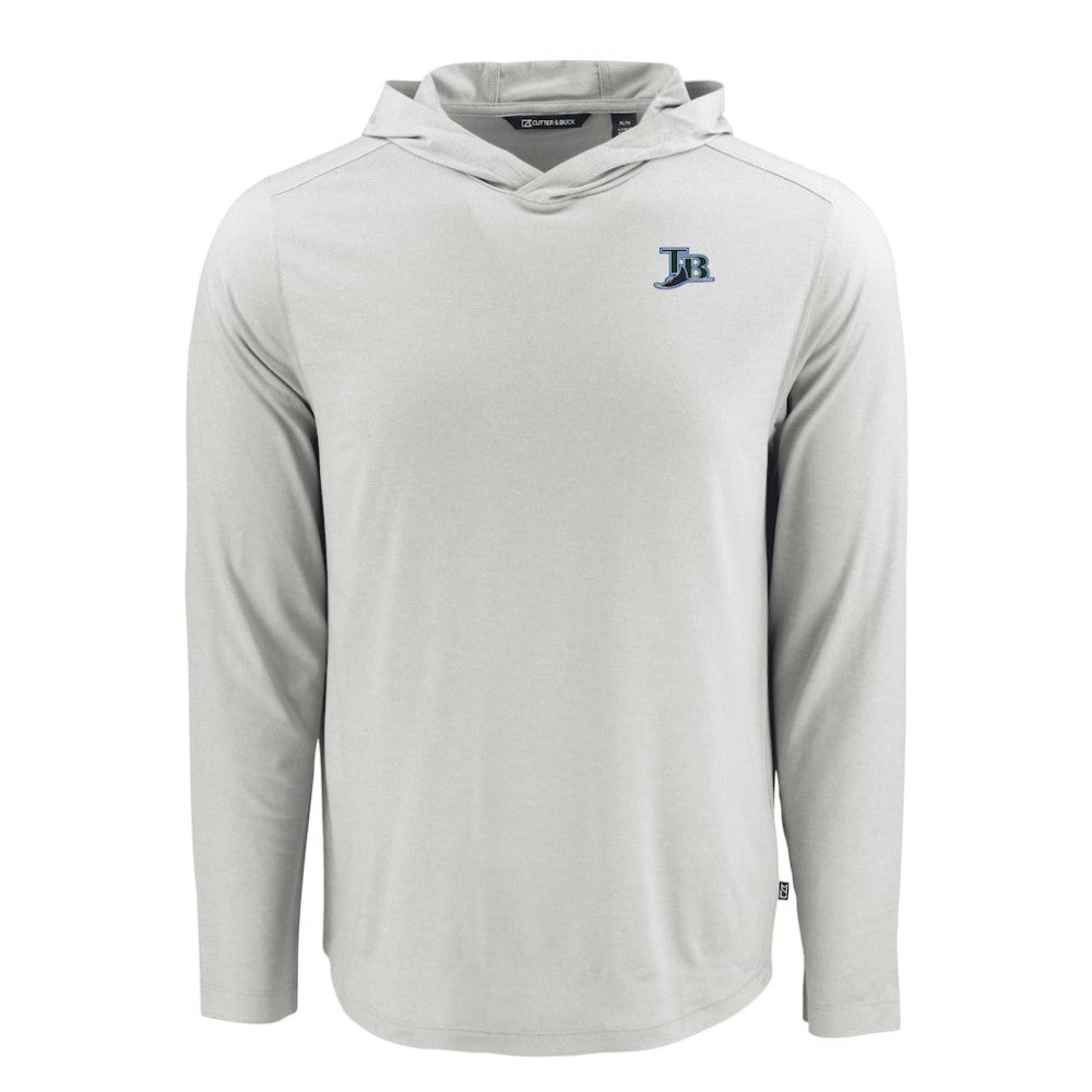 Tampa Bay Rays Cutter & Buck Coastline Epic Comfort Recycled Eco Hoodie Long Sleeve T-Shirt - MLB