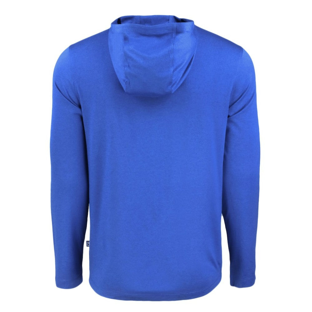 Texas Rangers Cutter & Buck Coastline Epic Comfort Recycled Eco Hoodie Long Sleeve T-Shirt - MLB