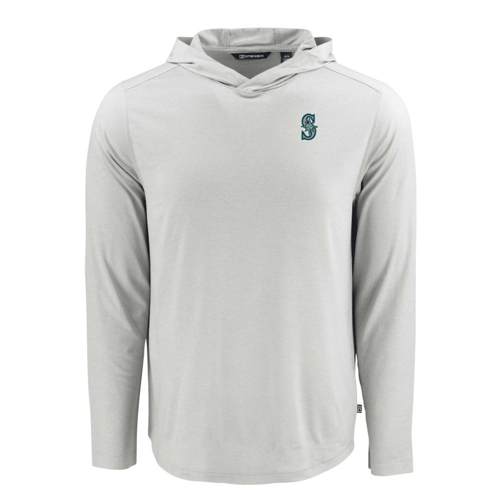 Seattle Mariners Cutter & Buck Coastline Epic Comfort Recycled Eco Hoodie Long Sleeve T-Shirt - MLB