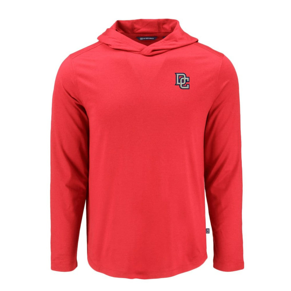 Washington Nationals Cutter & Buck Coastline Epic Comfort Recycled Eco Hoodie Long Sleeve T-Shirt - MLB