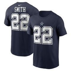 Emmitt Smith Dallas Cowboys Retired Player Name & Number T-Shirt Navy | Nike for Sale