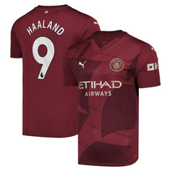 Erling Haaland Manchester City 2024/25 Third Replica Player Jersey Burgundy | Puma Online