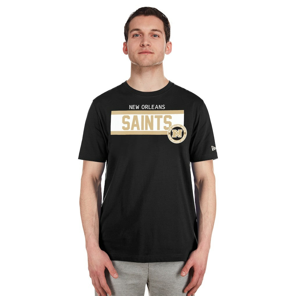 New Orleans Saints New Era 3rd Down High Density Print T-Shirt Black | NFL