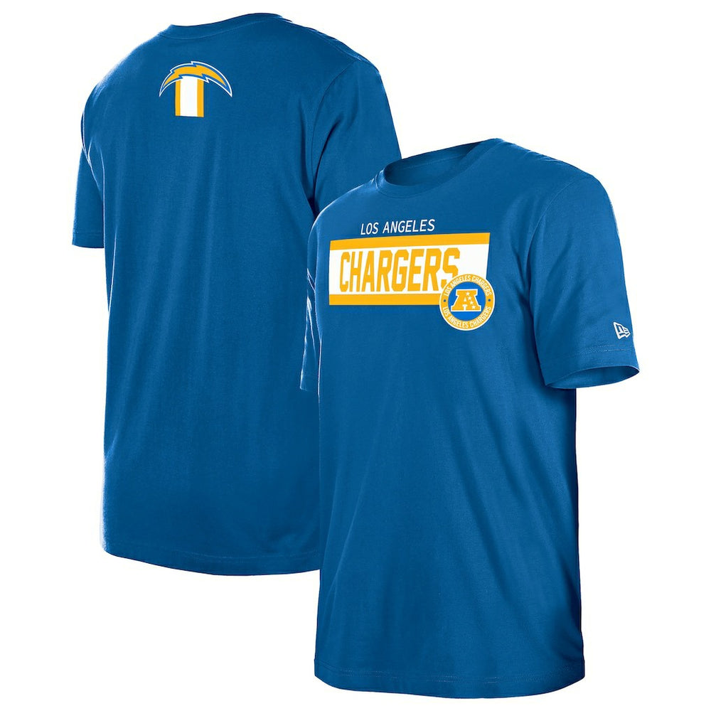 Los Angeles Chargers New Era 3rd Down High Density Print T-Shirt Blue | NFL