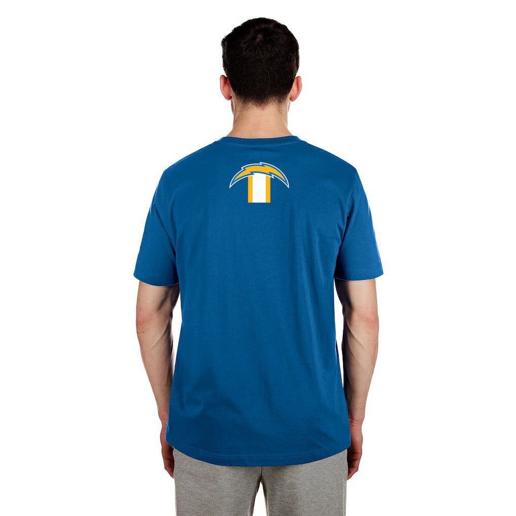 Los Angeles Chargers New Era 3rd Down High Density Print T-Shirt Blue | NFL