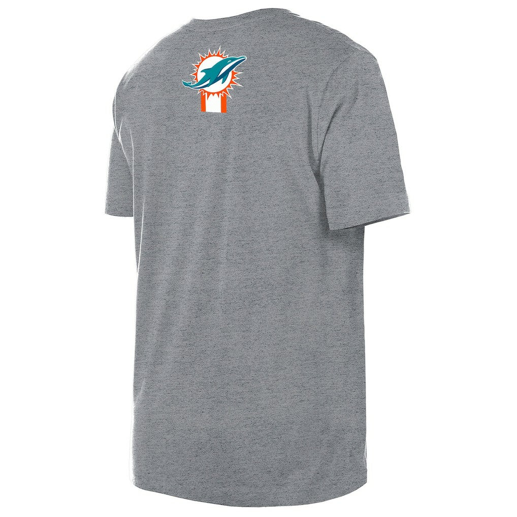 Miami Dolphins New Era 3rd Down High Density Print T-Shirt Gray | NFL