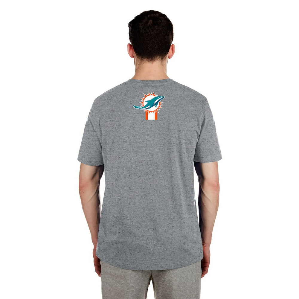 Miami Dolphins New Era 3rd Down High Density Print T-Shirt Gray | NFL