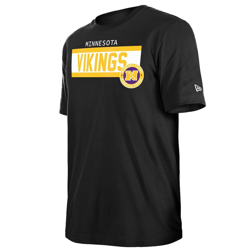 Minnesota Vikings New Era 3rd Down High Density Print T-Shirt Black | NFL