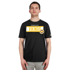 Minnesota Vikings New Era 3rd Down High Density Print T-Shirt Black | NFL