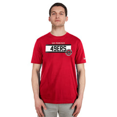 San Francisco 49ers New Era 3rd Down High Density Print T-Shirt Scarlet | NFL