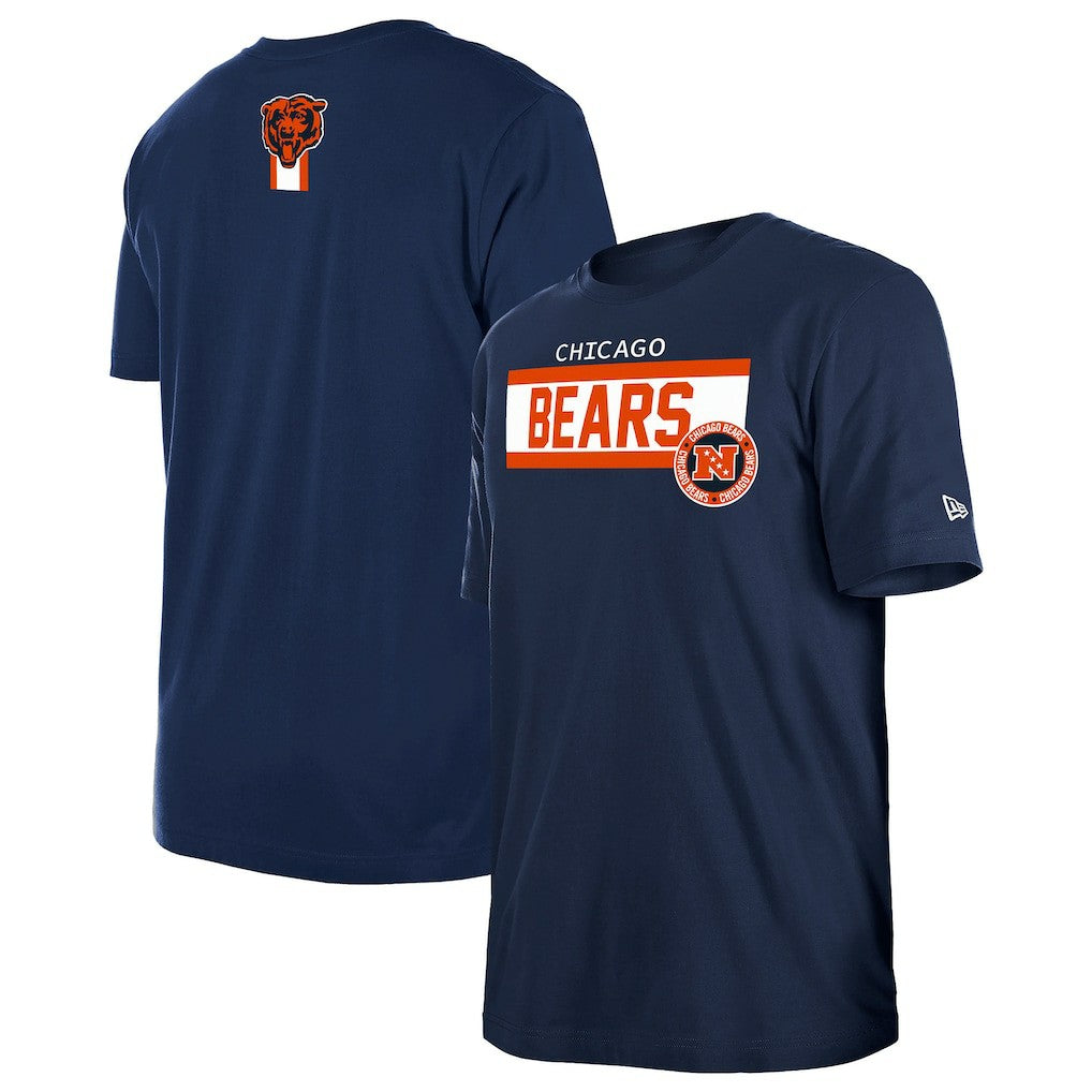 Chicago Bears New Era 3rd Down High Density Print T-Shirt Navy | NFL