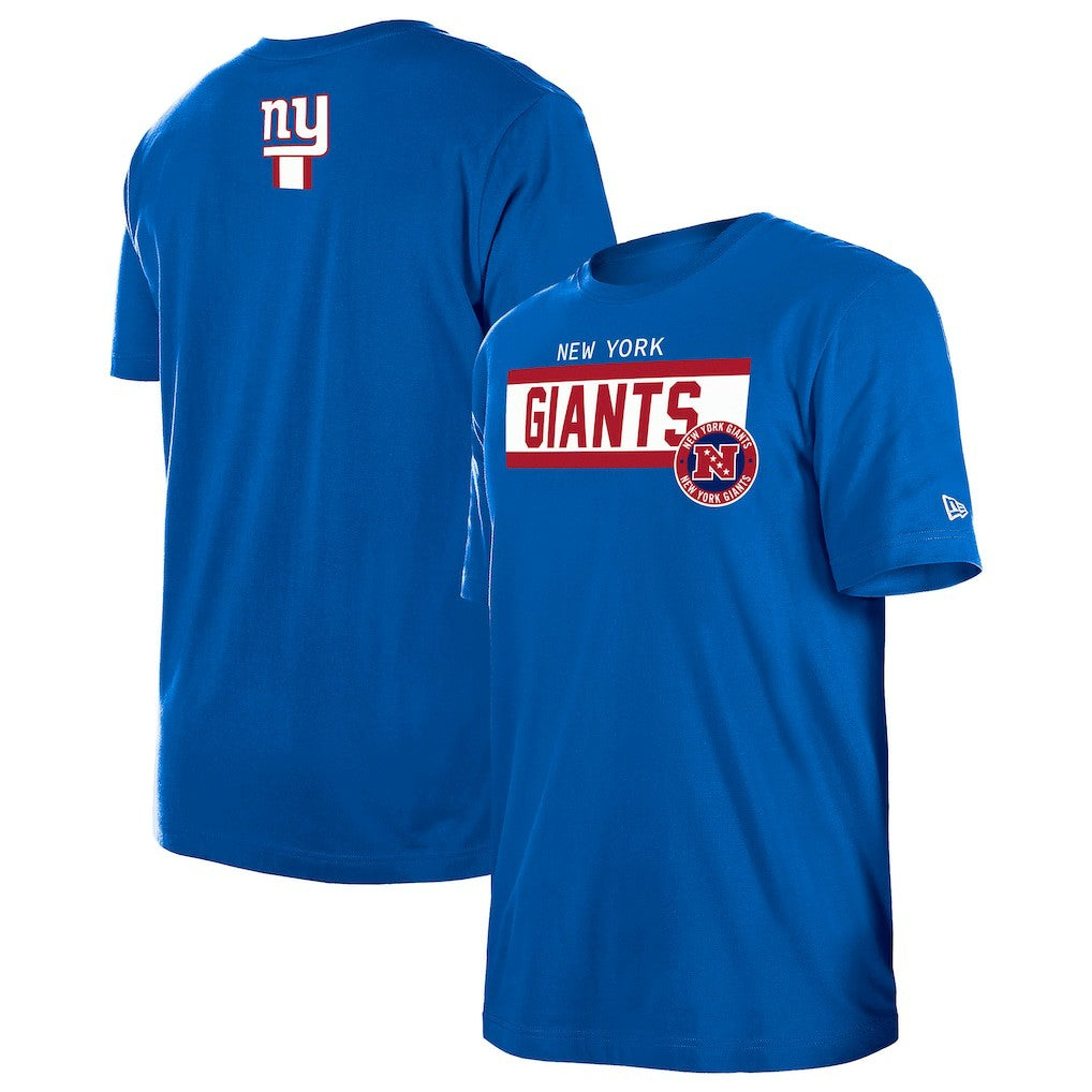 New York Giants New Era 3rd Down High Density Print T-Shirt Blue | NFL